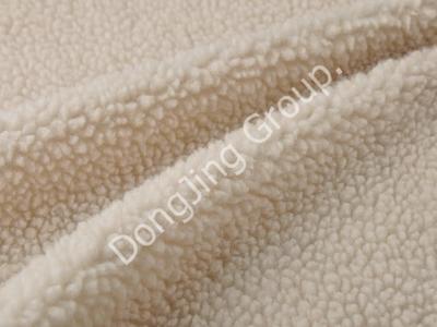 DP0819-beige lamb wool E1300 faux fur fabric