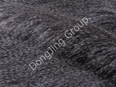 DP0985-Gray clip white stamp strip anti-hot faux fur fabric