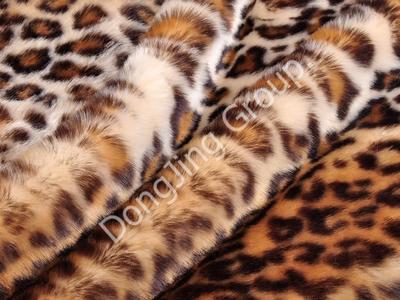 DP1099-Miprint Double Color Leopard Print faux fur fabric