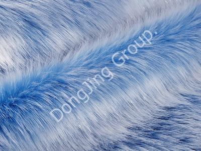DP0711-Blue clip silver wire pull white faux fur fabric