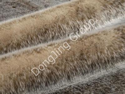 9G0304-Rice dyed tip faded 169 rabbit hair faux fur fabric