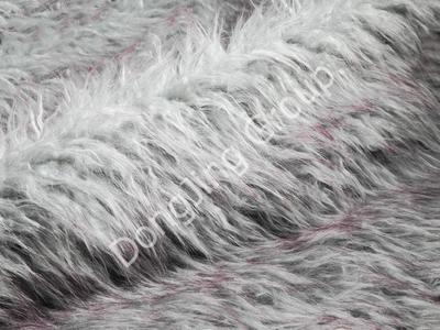 9KW0336-Bright blue wool tip pushes beach wool faux fur fabric