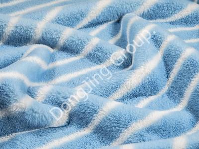 9KZ0104-Round net printed rabbit hair faux fur fabric