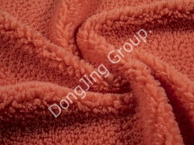 9P2077-Turmeric tangerine beautiful wool-like faux fur fabric