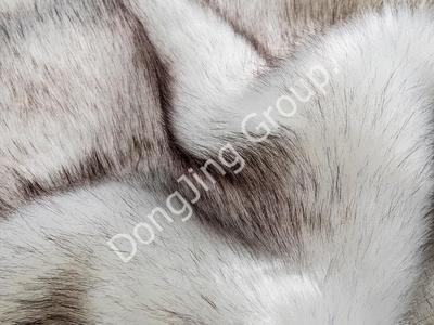9P2531-White dyed fox fur faux fur fabric