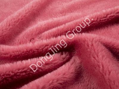 9P2629-Rose red lamb hair faux fur fabric