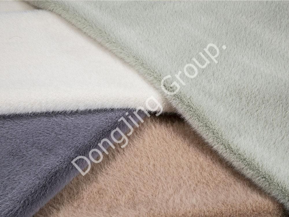9T2386-Apricot marten mink faux fur fabric