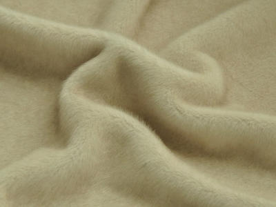 9T2638-Original White Dyed Red Coffee Tip faux fur fabric