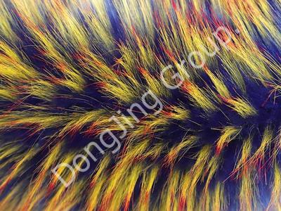 9W1368-Landi yellow tipped raccoon hair faux fur fabric