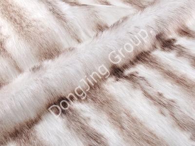 DP0626-white dyed tip faux fur fabric