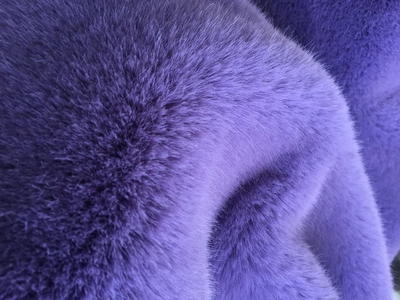 XD0014-Violet Golden Fox faux fur fabric