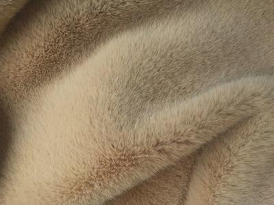 XKD0016-Gong Beige South American Mink faux fur fabric