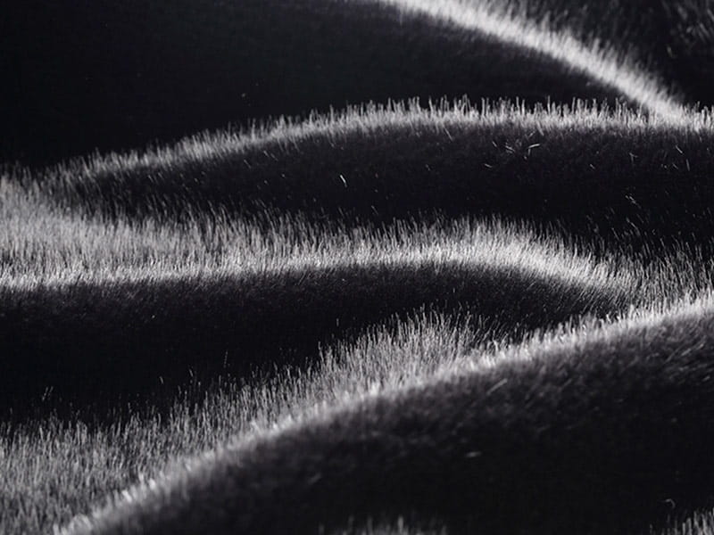 XKD0055-Black South American mink faux fur fabric