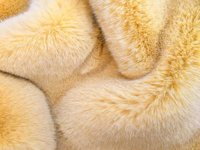 XD0012-Tender Golden Fox faux fur fabric
