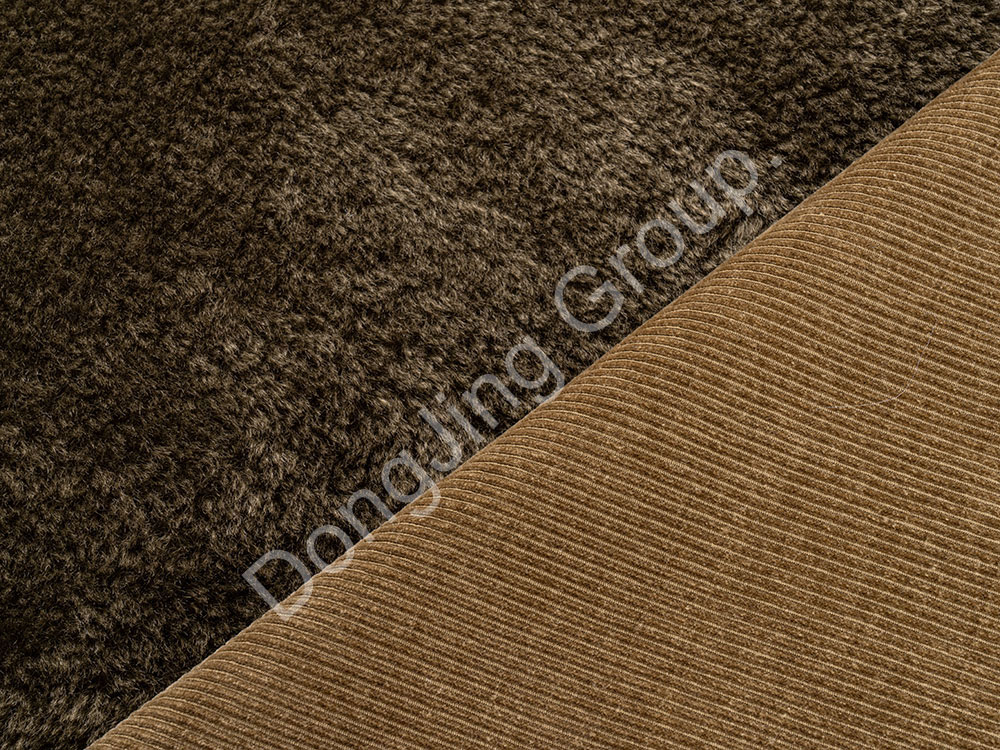 3KT2305-Cedar green double-sided brush pattern faux fur fabric