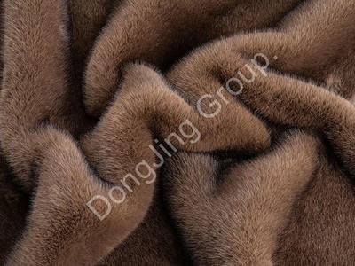 X3KT0073-Brown dye tip faux fur fabric