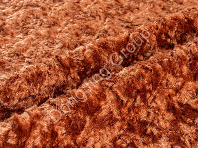 XKT0302-Coffee purple guiyang sheep faux fur fabric