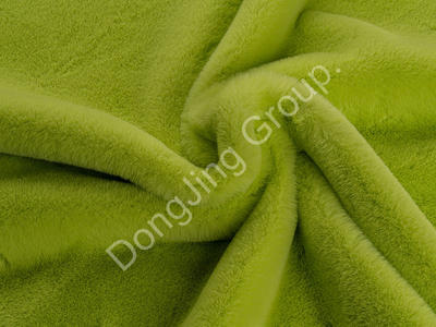 2X3T0204-Light green rabbit hair faux fur fabric