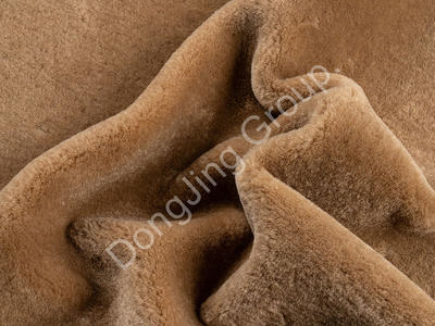 3T2969-Cinnamon dopamine faux fur fabric