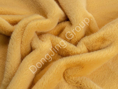 3T2971-Golden mink faux fur fabric