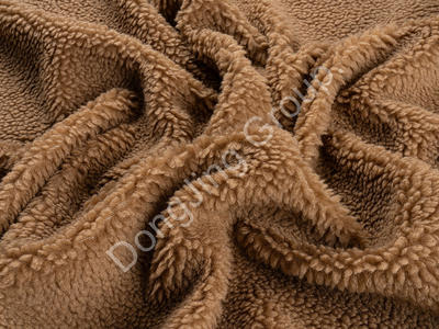3PZ2038-Nest brown composite rolling cloth faux fur fabric